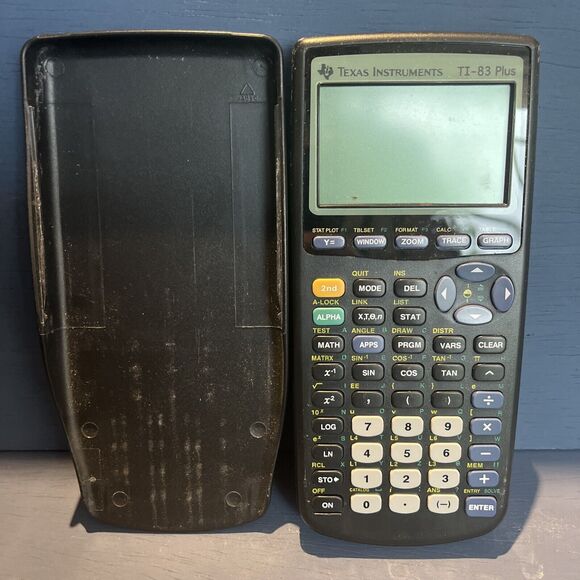 Texas Instruments TI-83 Plus Graphing Calculator Black Math School WORKS TESTED - Picture 1 of 2